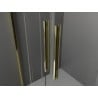 Mexen Velar L Duo slankiojančios dušo kabinos 100 x 90 cm, matinis, auksinė - 871-100-090-02-33-50