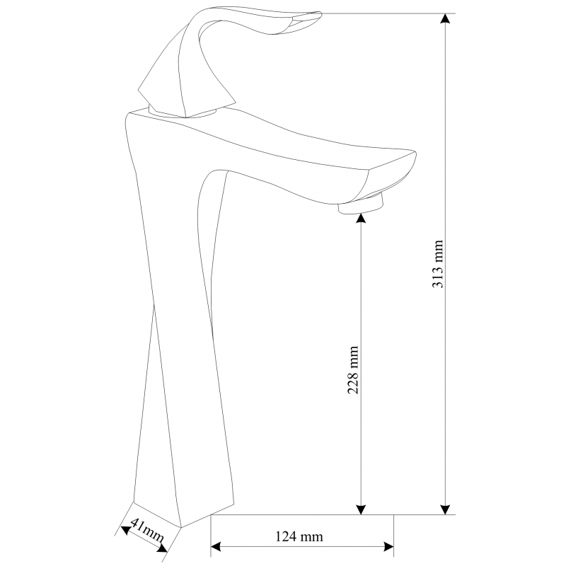 Mexen Estrella DQ02 vonios komplektas, chromas - 72313DQ02-00