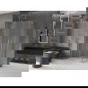 Mexen Velar L Duo slankiojanti dušo kabina 100 x 90 cm, matinė, auksinės šlifuota - 871-100-090-02-33-55