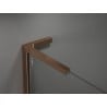 Mexen Velar L Duo stumdomas dušo kabinas 100 x 90 cm, matinis, rožinis auksas - 871-100-090-02-33-60