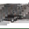 Mexen Velar L Duo slankiojanti dušo kabina 90 x 80 cm, permatoma, šlifuota vario spalva - 871-090-080-02-03-65