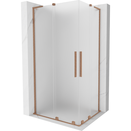 Mexen Velar L Duo stumdomas dušo kambarys 100 x 90 cm, matinis, šlifuota varis - 871-100-090-02-33-65