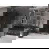 Mexen Velar L Duo stumdoma dušo kabina 90 x 80 cm, grafitas, šlifuotas gun gray - 871-090-080-02-43-66