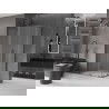 Mexen Velar L Duo slanki dušo kabina 90 x 80 cm, matinė, šlifuotas gun gray - 871-090-080-02-33-66