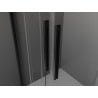 Mexen Velar L Duo stumdomo dušo kabina 100 x 90 cm, skaidri, juoda - 871-100-090-02-03-70
