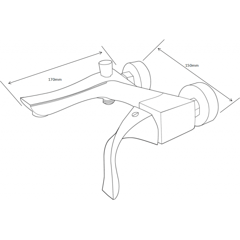 Mexen Estrella R02 vonios maišytuvas su dušo galvute, auksinis - 7233R02-50