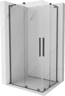 Mexen Velar L Duo stumdomas dušo kabina 90 x 80 cm, skaidrus, gun metal - 871-090-080-02-03-95