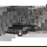 Mexen Velar L Duo stumdomoji dušo kabina 90 x 80 cm, matinė, gun metal - 871-090-080-02-33-95