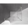 Mexen Velar L Duo stumdoma dušo kabina 100 x 90 cm, skaidri, šlifuotas nikelis - 871-100-090-02-03-97