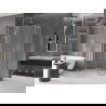 Mexen Velar L Duo slenkančio dušo kabina 100 x 90 cm, matinis, šlifuotas nikeliu - 871-100-090-02-33-97