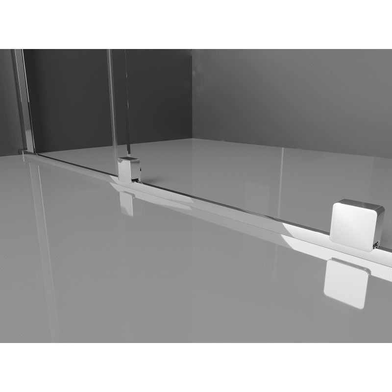 Mexen Velar stumdomoji dušo sienelė „Walk-in“ 100 x 200 cm, šerkšnas 8 mm, chromas - 871-100-000-33-01