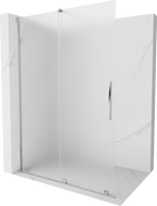 Mexen Velar stumdomoji Walk-in dušo siena 130 x 200 cm, matinė 8 mm, chromas - 871-130-000-33-01