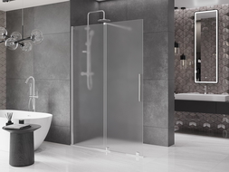 Mexen Velar dušo sienelė stumdomu Walk-in 140 x 200 cm, matinė 8 mm, chromas - 871-140-000-33-01
