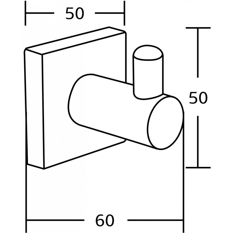 Mexen Rufo rankšluosčių kabliukas, juodas - 7050935-70