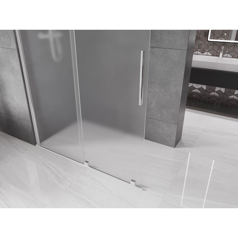 Mexen Velar stumdomoji dušo siena Walk-in 160 x 200 cm, matinė 8 mm, chromas - 871-160-000-33-01