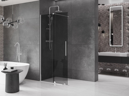 Mexen Velar walk-in dušo siena, išsiplėtimo dydis 70 x 200 cm, grafitas 8 mm, chromas - 871-070-000-43-01