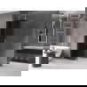 Mexen Velar sprendimas Walk-in dušui 140 x 200 cm, grafitas 8 mm, chromas - 871-140-000-43-01