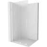 Mexen Velar dušo siena, stumiamas Walk-in 100 x 200 cm, matinė 8 mm, balta - 871-100-000-33-20