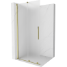 Mexen Velar dušo sienelė sulankstoma Walk-in 120 x 200 cm, matinė 8 mm, auksinė - 871-120-000-33-50