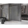 Mexen Velar dušo sienelė su stumdomomis durimis Walk-in 150 x 200 cm, matinė 8 mm, auksinė - 871-150-000-33-50