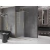 Mexen Velar dušo sienelė su stumdomomis durimis Walk-in 150 x 200 cm, matinė 8 mm, auksinė - 871-150-000-33-50