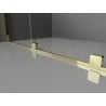 Mexen Velar dušo sienelė su stumdomomis durimis Walk-in 150 x 200 cm, matinė 8 mm, auksinė - 871-150-000-33-50