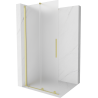 Mexen Velar pritraukia vonios kambario pertvara Walk-in 80 x 200 cm, matinė 8 mm, švelni auksinė - 871-080-000-33-55