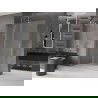 Mexen Velar walk-in dušo sienelė 140 x 200 cm, matuotas stiklas 8 mm, šlifuota auksinė - 871-140-000-33-55