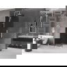 Mexen Velar prausimosi sienelė, išsiskleidžianti Walk-in 85 x 200 cm, grafitas 8 mm, balta - 871-085-000-43-20