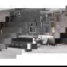 Mexen Velar prausimosi sienelė, išsiskleidžianti Walk-in 85 x 200 cm, grafitas 8 mm, balta - 871-085-000-43-20