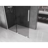 Mexen Velar dušo sienelė slidžiai atidaroma Walk-in 140 x 200 cm, grafitas 8 mm, balta - 871-140-000-43-20