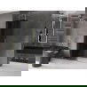 Mexen Velar dušo pertvara išsukama Walk-in 140 x 200 cm, grafito spalvos 8 mm, aukso - 871-140-000-43-50