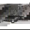 Mexen Velar dušo sienelė stumdomajam Walk-in 90 x 200 cm, grafitas 8 mm, matinė auksinė - 871-090-000-43-55