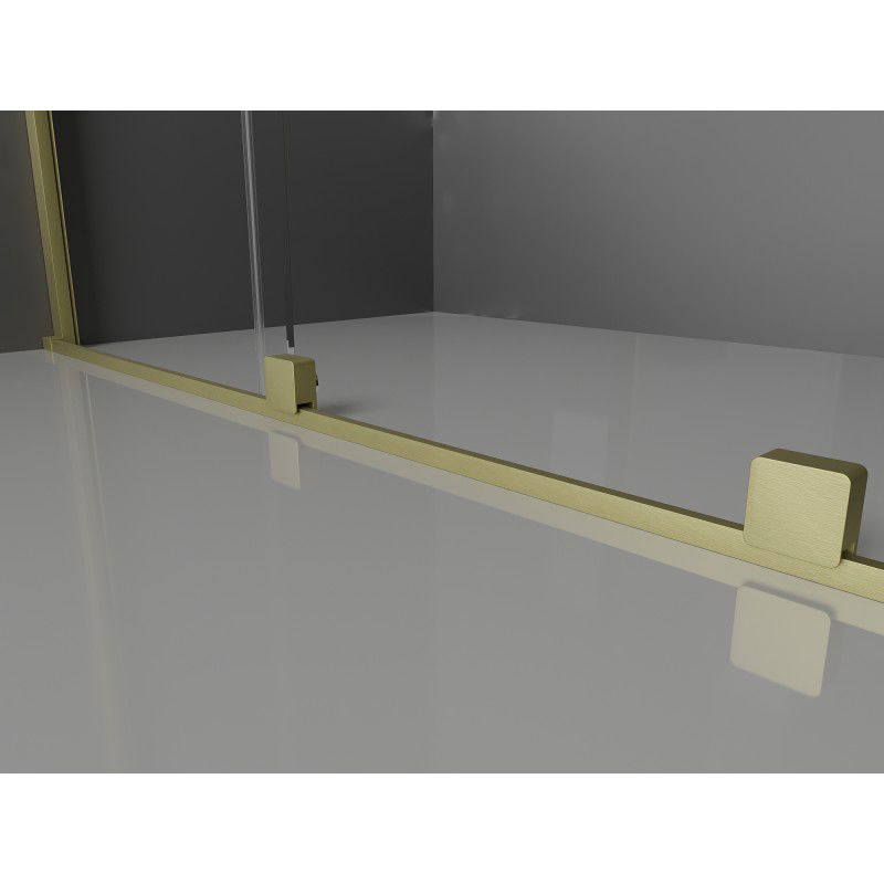 Mexen Velar slankiojanti dušo siena Walk-in 90 x 200 cm, grafitas 8 mm, auksas šlifuotas - 871-090-000-43-55