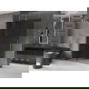 Mexen Velar dušo sienelė, sulankstoma Walk-in 140 x 200 cm, grafito 8 mm, auksu šlifuota - 871-140-000-43-55