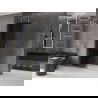 Mexen Velar dušo sienelė, sulankstoma Walk-in 140 x 200 cm, grafito 8 mm, auksu šlifuota - 871-140-000-43-55