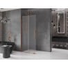 Mexen Velar stumdomoji dušo siena Walk-in 75 x 200 cm, matinė 8 mm, rožinė auksas - 871-075-000-33-60