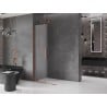 Mexen Velar stumdomoji dušo siena Walk-in 75 x 200 cm, matinė 8 mm, rožinė auksas - 871-075-000-33-60