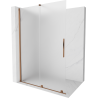 Mexen Velar stumdoma dušo sienelė Walk-in 140 x 200 cm, matinė, 8 mm, rožinis auksas - 871-140-000-33-60