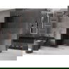 Mexen Velar dušo siena stumdomas Walk-in 100 x 200 cm, grafitas 8 mm, rožinė auksas - 871-100-000-43-60