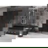 Mexen Velar dušo sienelė nusileidžianti Walk-in 130 x 200 cm, grafitas 8 mm, rožinė auksinė - 871-130-000-43-60