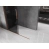 Mexen Velar dušo sienelė nusileidžianti Walk-in 130 x 200 cm, grafitas 8 mm, rožinė auksinė - 871-130-000-43-60