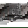 Mexen Velar dušo sienelė nusileidžianti Walk-in 130 x 200 cm, grafitas 8 mm, rožinė auksinė - 871-130-000-43-60