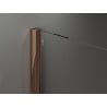 Mexen Velar dušo sienelė nusileidžianti Walk-in 130 x 200 cm, grafitas 8 mm, rožinė auksinė - 871-130-000-43-60