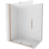 Mexen Velar dušo sienelė stumdomas Walk-in 160 x 200 cm, matinė 8 mm, šveisti vario - 871-160-000-33-65