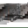 Mexen Velar dušas siena ar slīdošām durvīm 70 x 200 cm, grafīta 8 mm, no pulēta misiņa - 871-070-000-43-65
