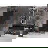 Mexen Velar dušo sienelė stumdomos durys Walk-in 100 x 200 cm, grafito 8 mm, šlifuotas varis - 871-100-000-43-65