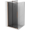 Mexen Velar dušo sienelė stumdomos durys Walk-in 100 x 200 cm, grafito 8 mm, šlifuotas varis - 871-100-000-43-65
