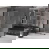 Mexen Velar dušo sienelė su stumdomomis durimis Walk-in 90 x 200 cm, matinė 8 mm, juoda - 871-090-000-33-70