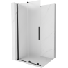 Mexen Velar stumdomoji dušo siena Walk-in 80 x 200 cm, šerkšnas 8 mm, juoda - 871-080-000-33-70